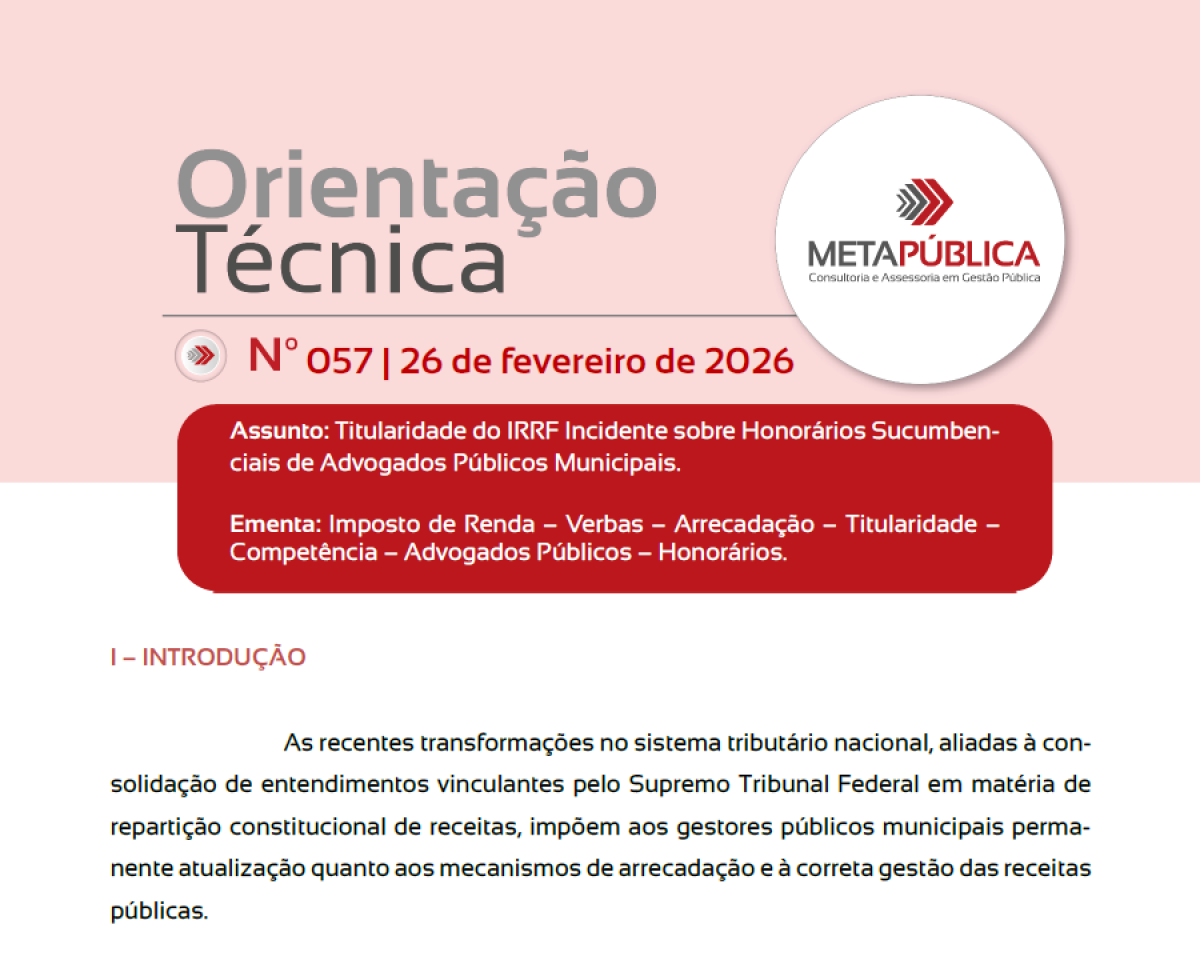 Imagem principal de ORIENTAÇÃO TÉCNICA Nº 57 - 26 de fevereiro de 2026